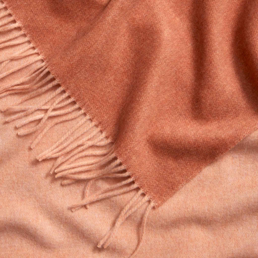Two-Toned Lambswool Throw Blanket