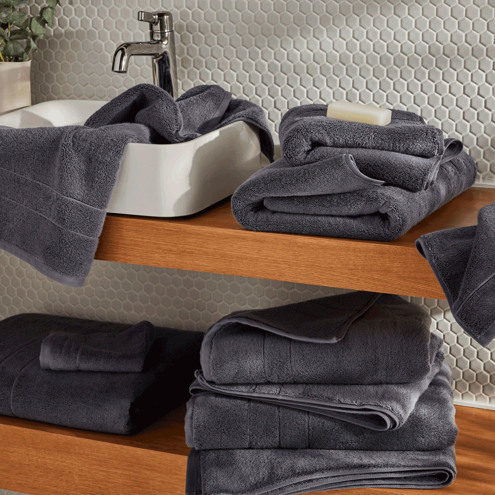 Super-Plush Turkish Cotton Bath Towels Set of 2 - Last Call