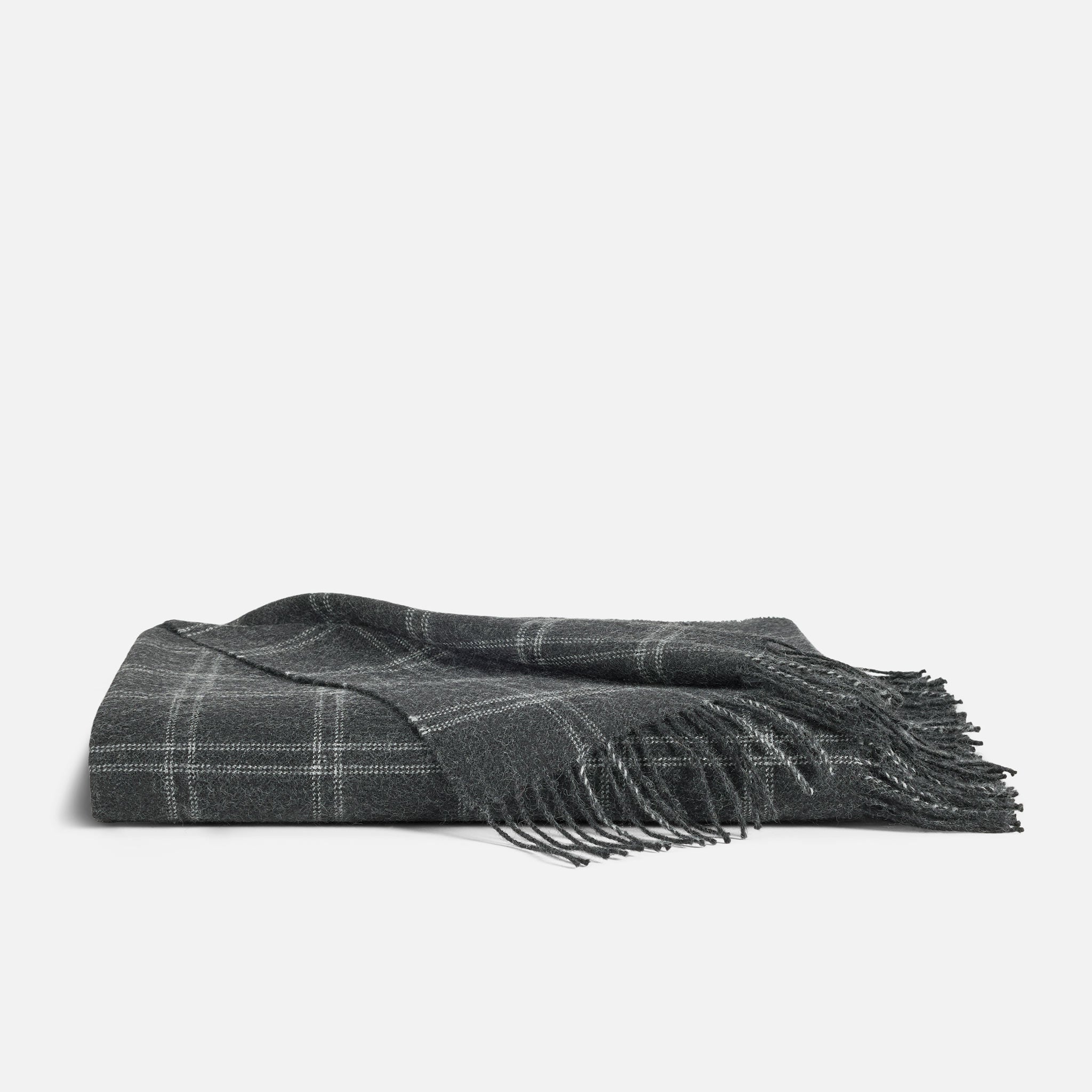 Alpaca Windowpane Throw Blanket - Last Call