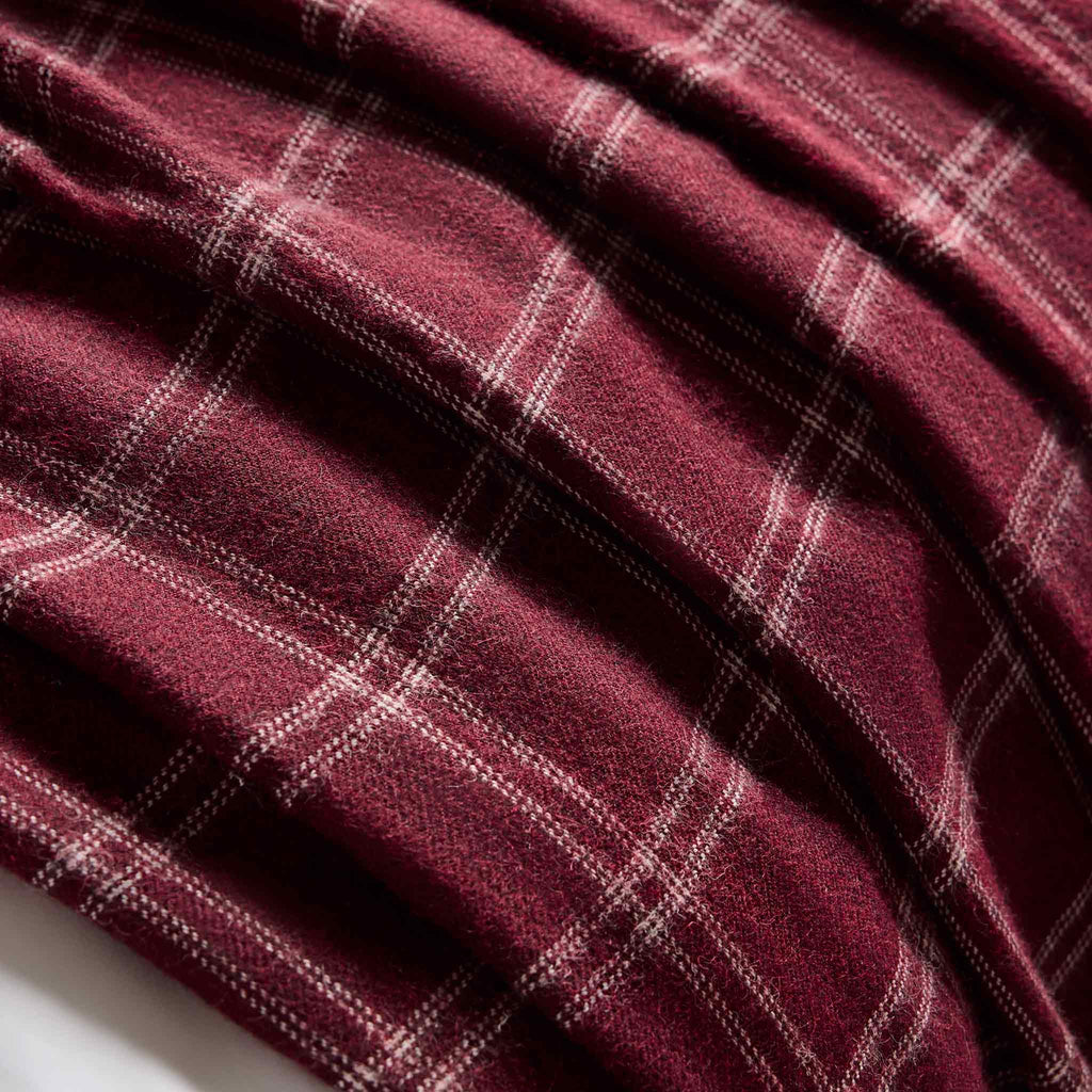 Alpaca Windowpane Throw Blanket - Last Call