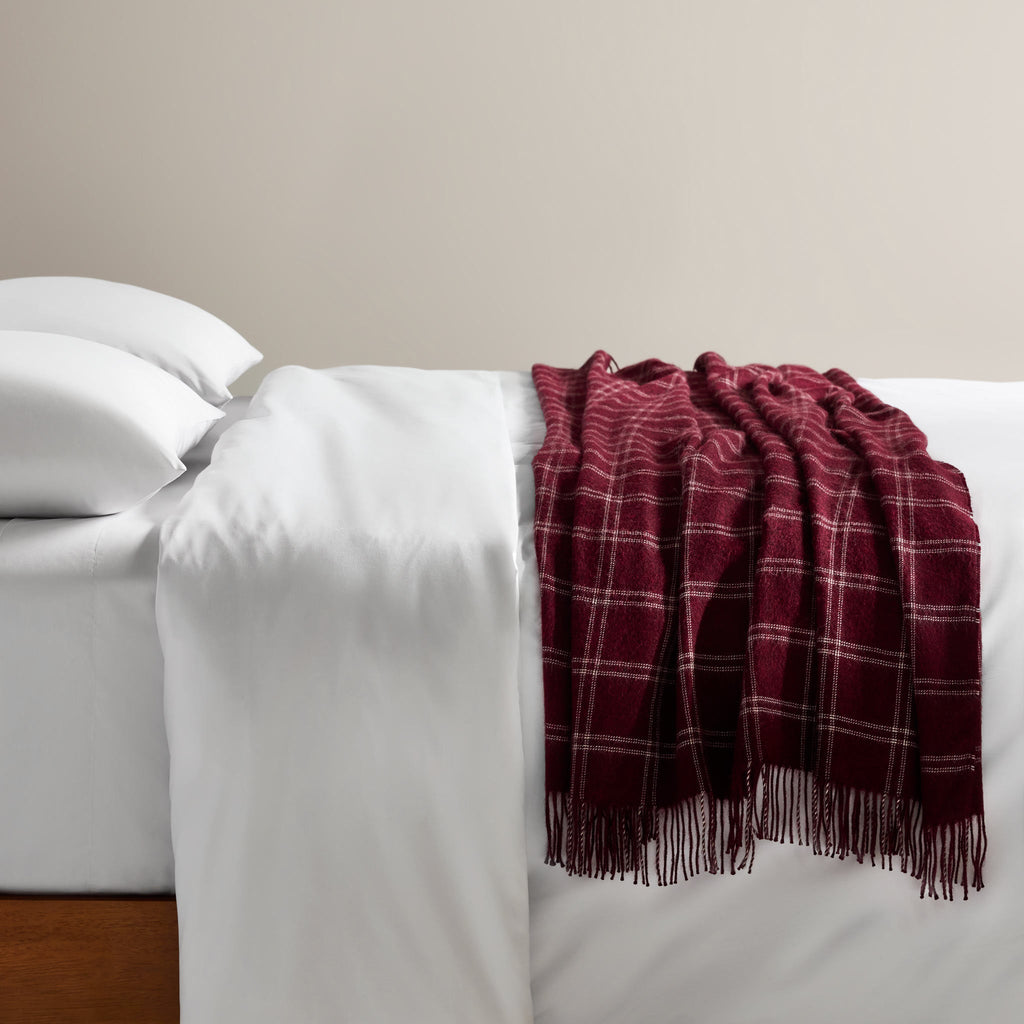 Alpaca Windowpane Throw Blanket - Last Call