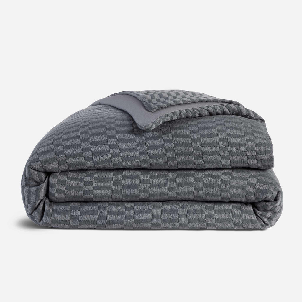 Woven Checkerboard Duvet Cover
