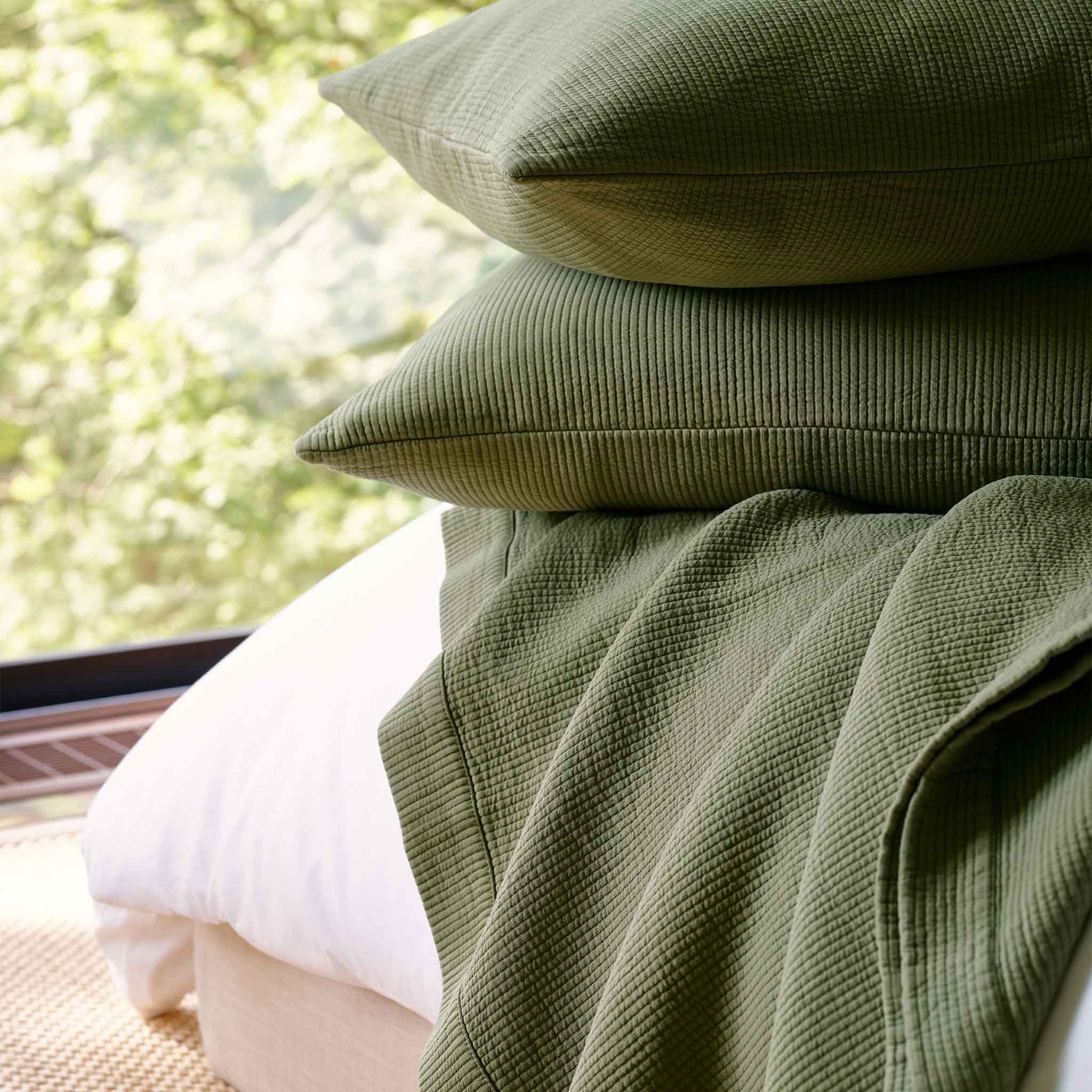 Ribbed Matelasse Sham Set - Last Call