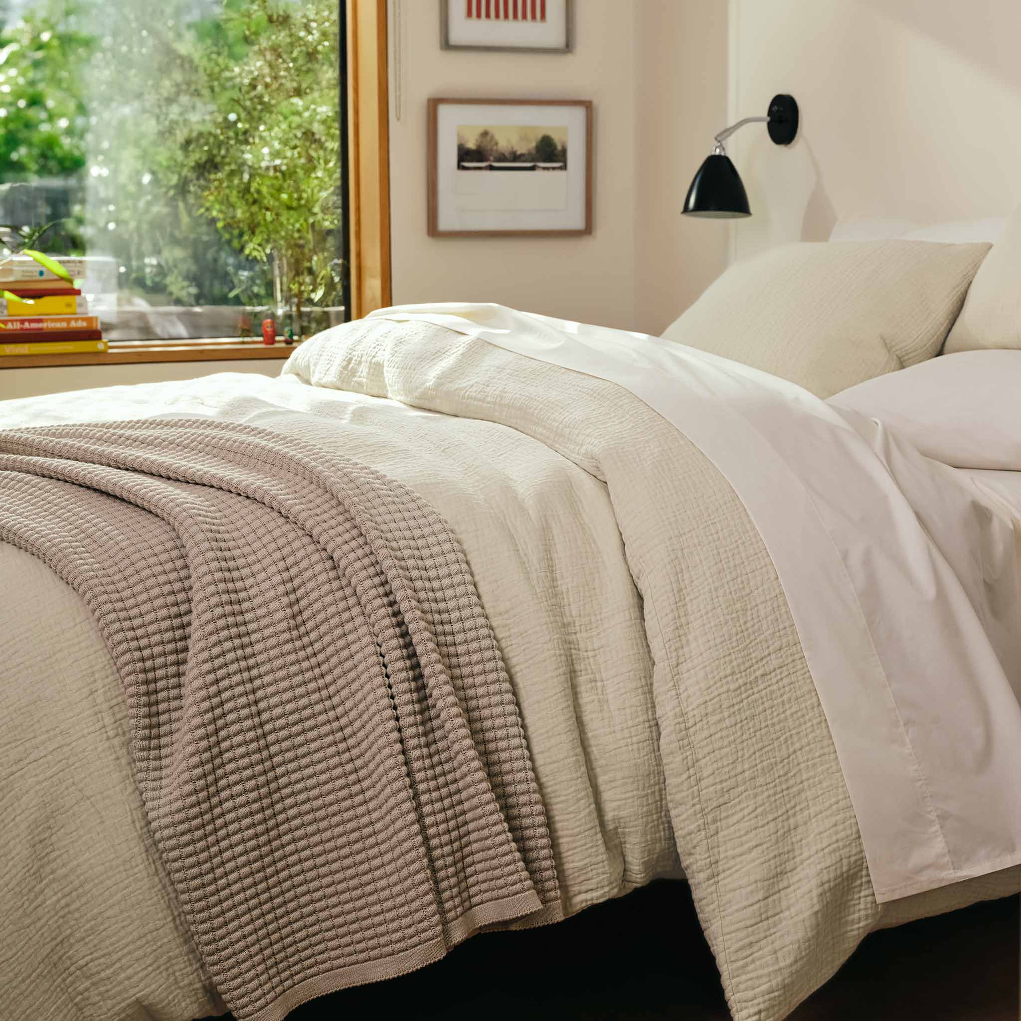 Breezeweave Crinkle Cotton Sham Set