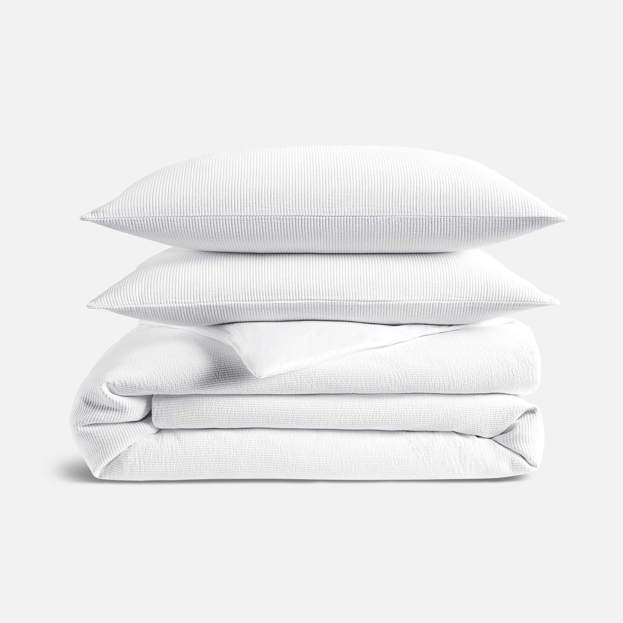 Ribbed Matelasse Duvet Set