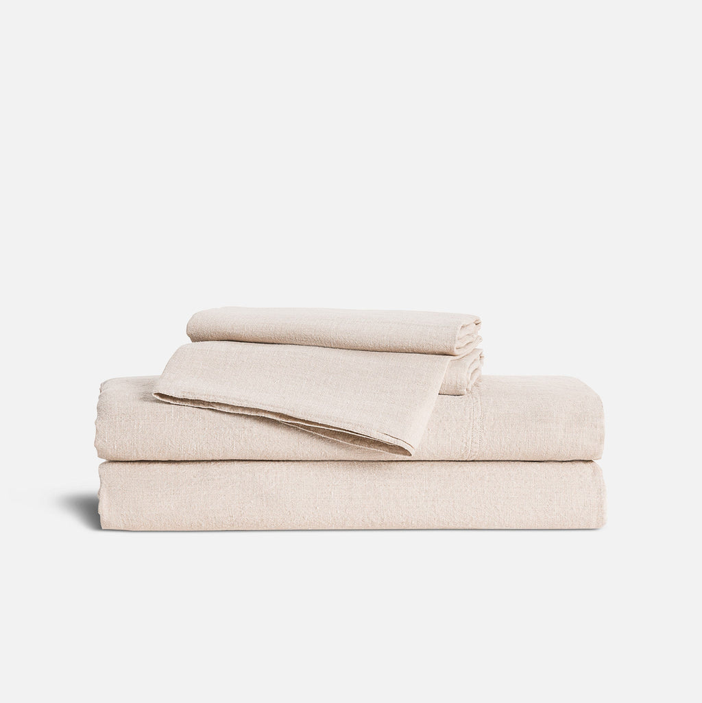 Washed European Linen Core Sheet Set - Last Call