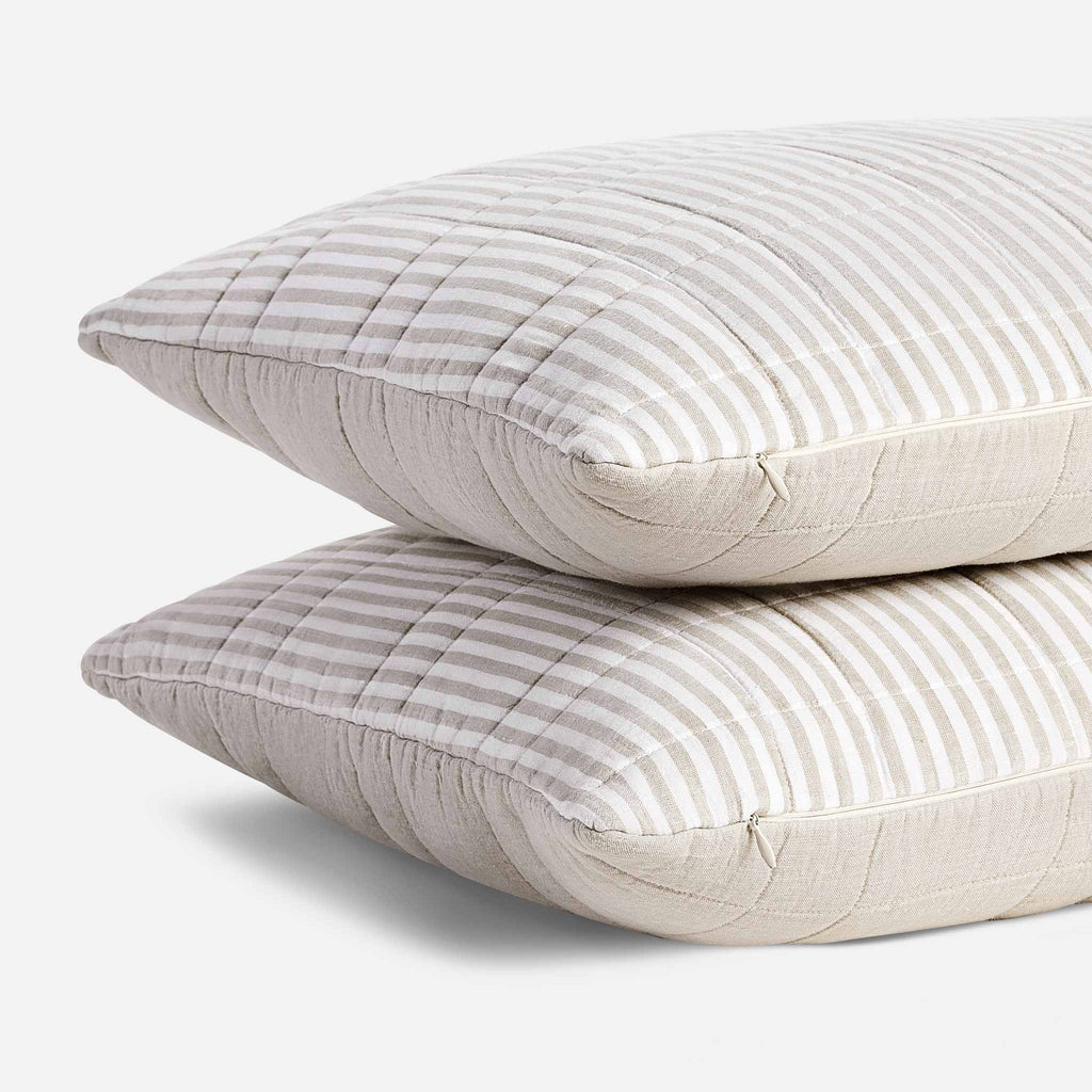 Washed European Linen Quilt Set