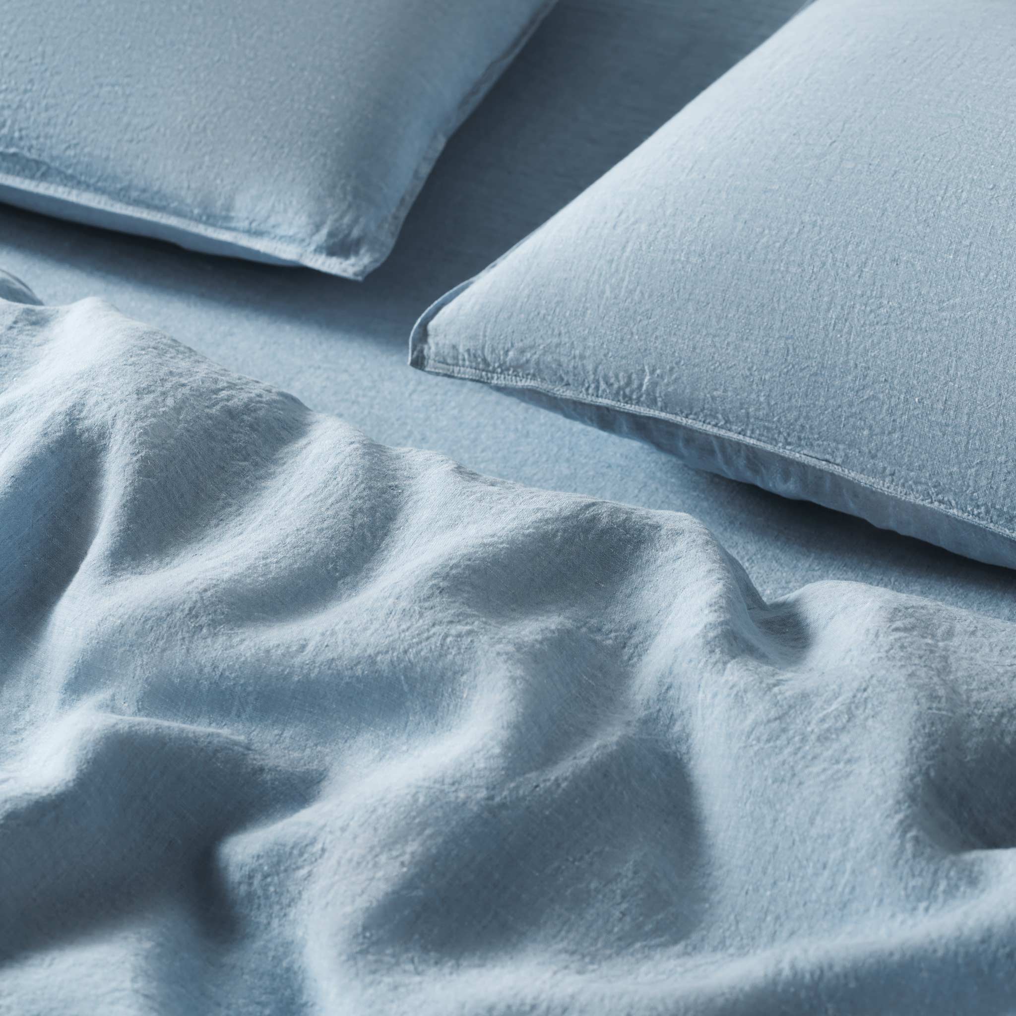 Set of 2 Washed European Linen Core Sheet Set Bundle