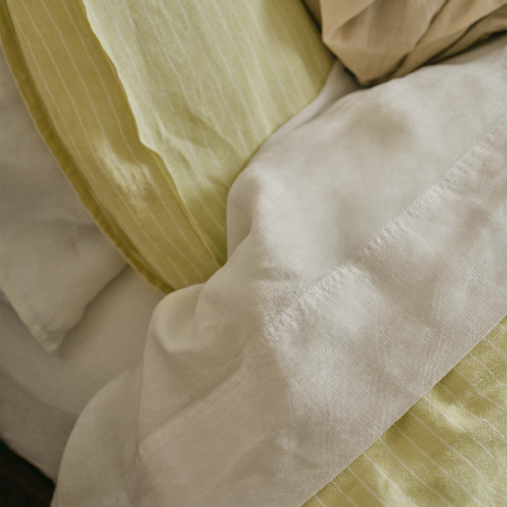 Washed European Linen Core Sheet Set - Last Call