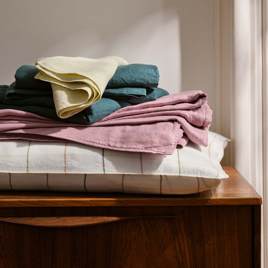 Washed European Linen Core Sheet Set - Last Call
