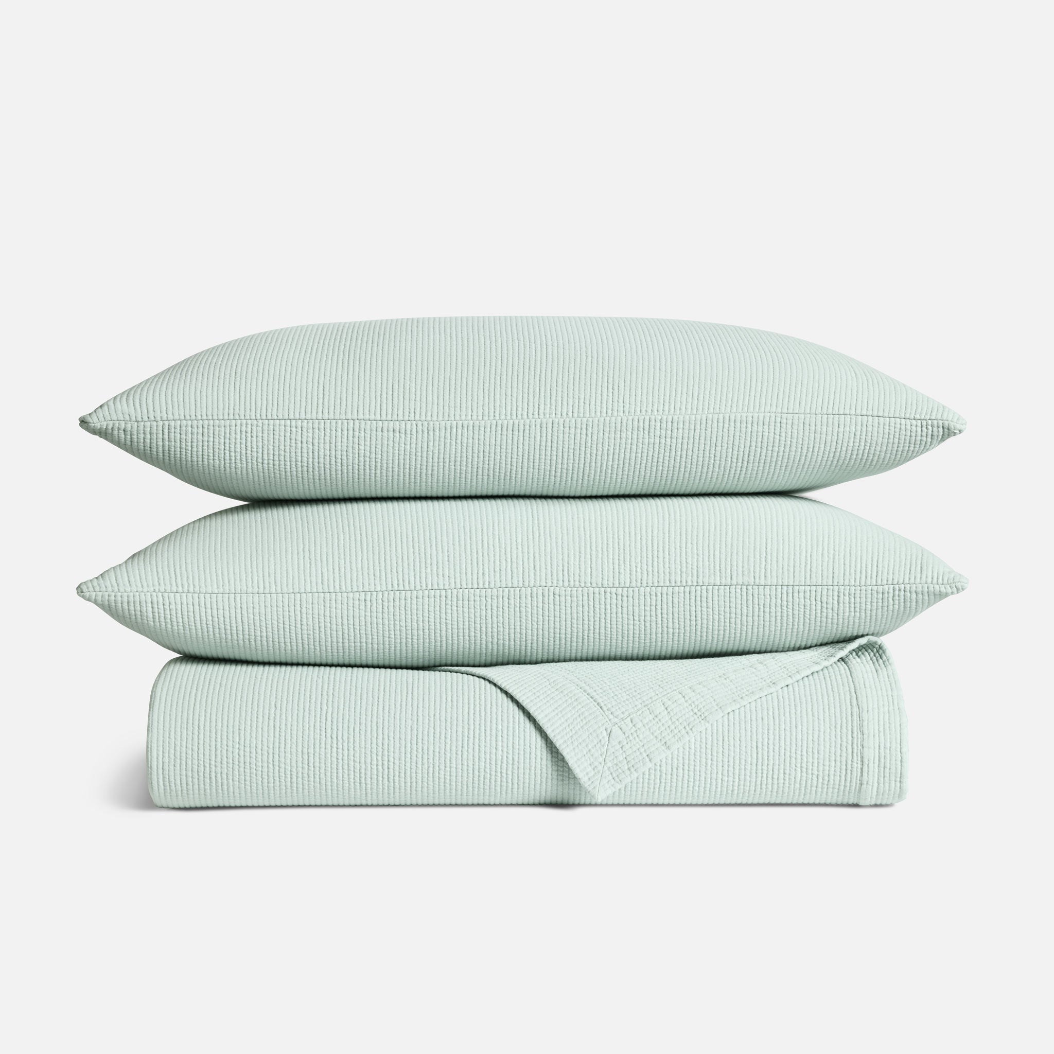 Ribbed Matelasse Quilt Set