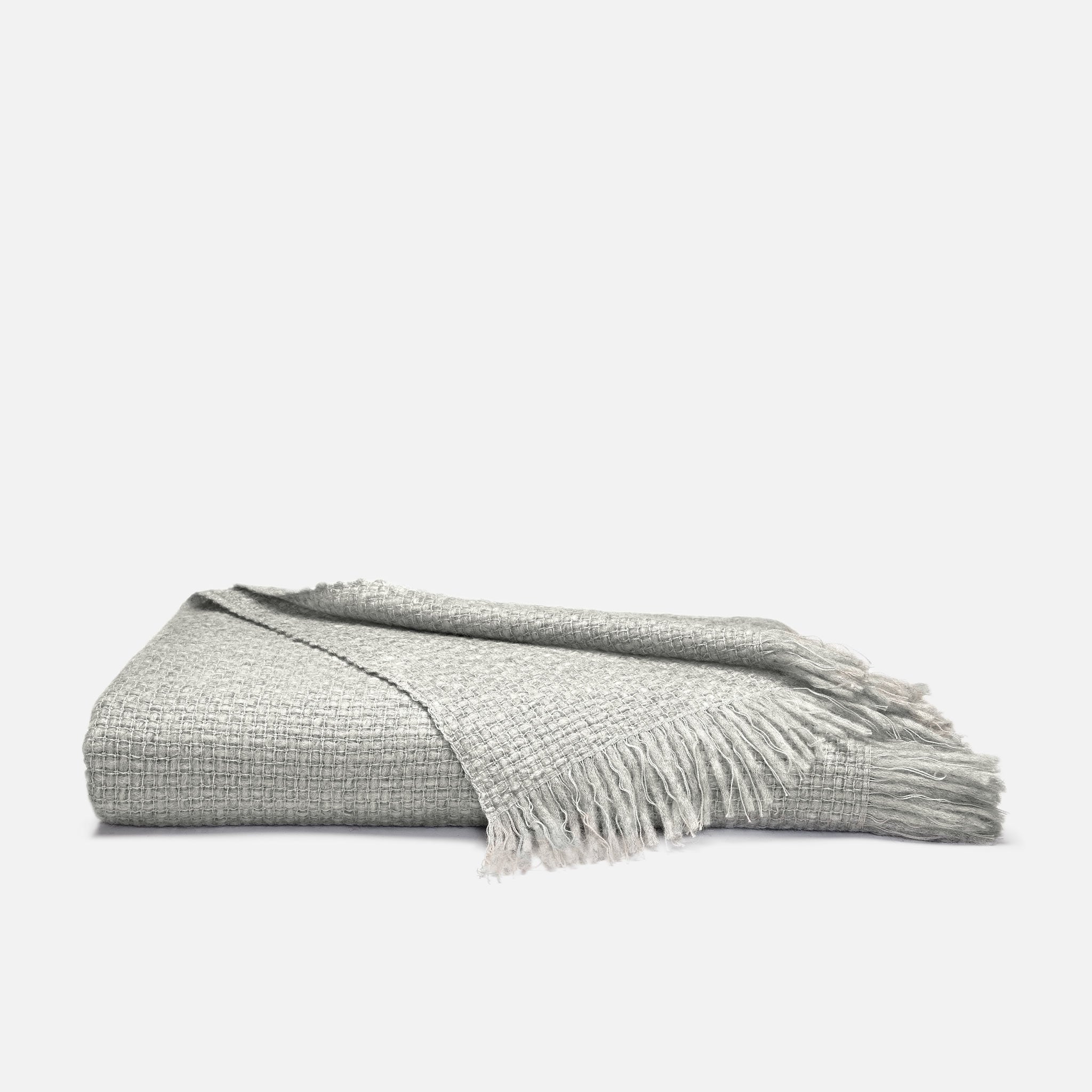Alpaca Windowpane Throw Blanket - Last Call