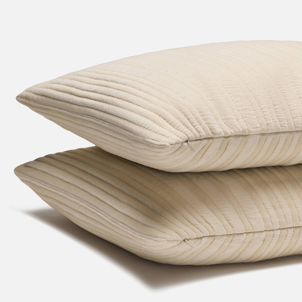 Cozy Ribbed Quilted Shams - Last Call