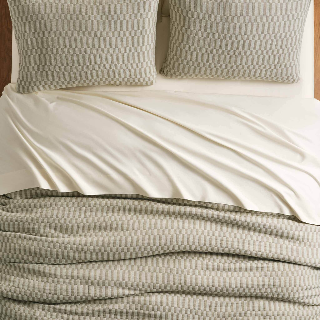 Woven Checkerboard Duvet Cover
