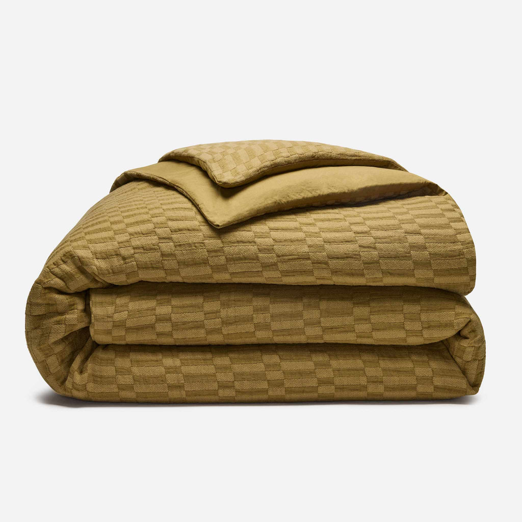Woven Checkerboard Duvet Cover - Last Call
