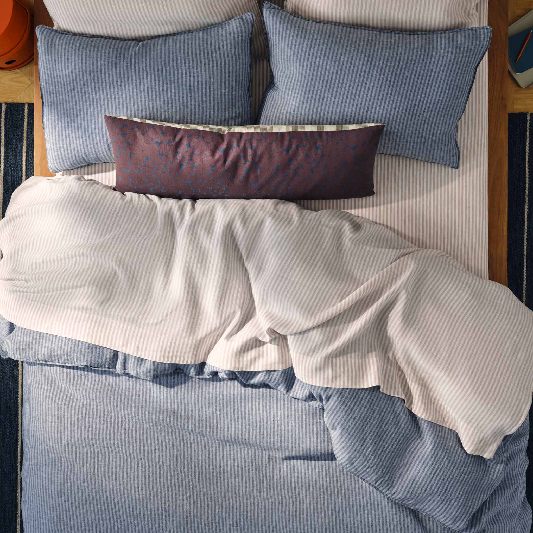 Set of 2 Washed European Linen Core Sheet Set Bundle