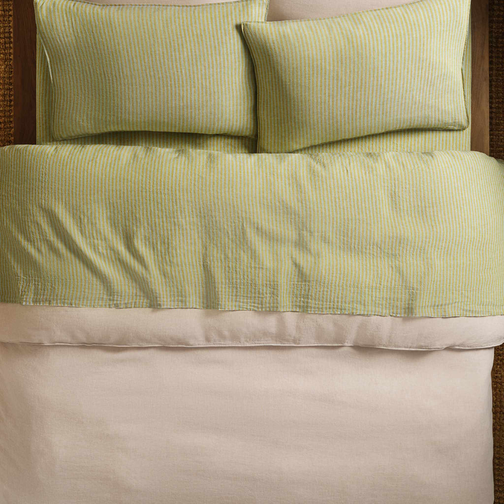 Set of 2 Washed European Linen Core Sheet Set Bundle