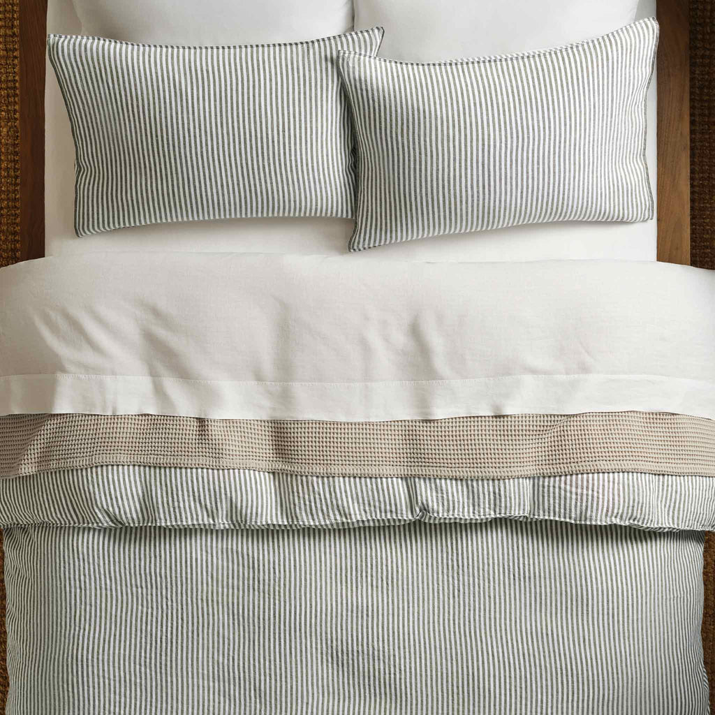 Set of 2 Washed European Linen Core Sheet Set Bundle
