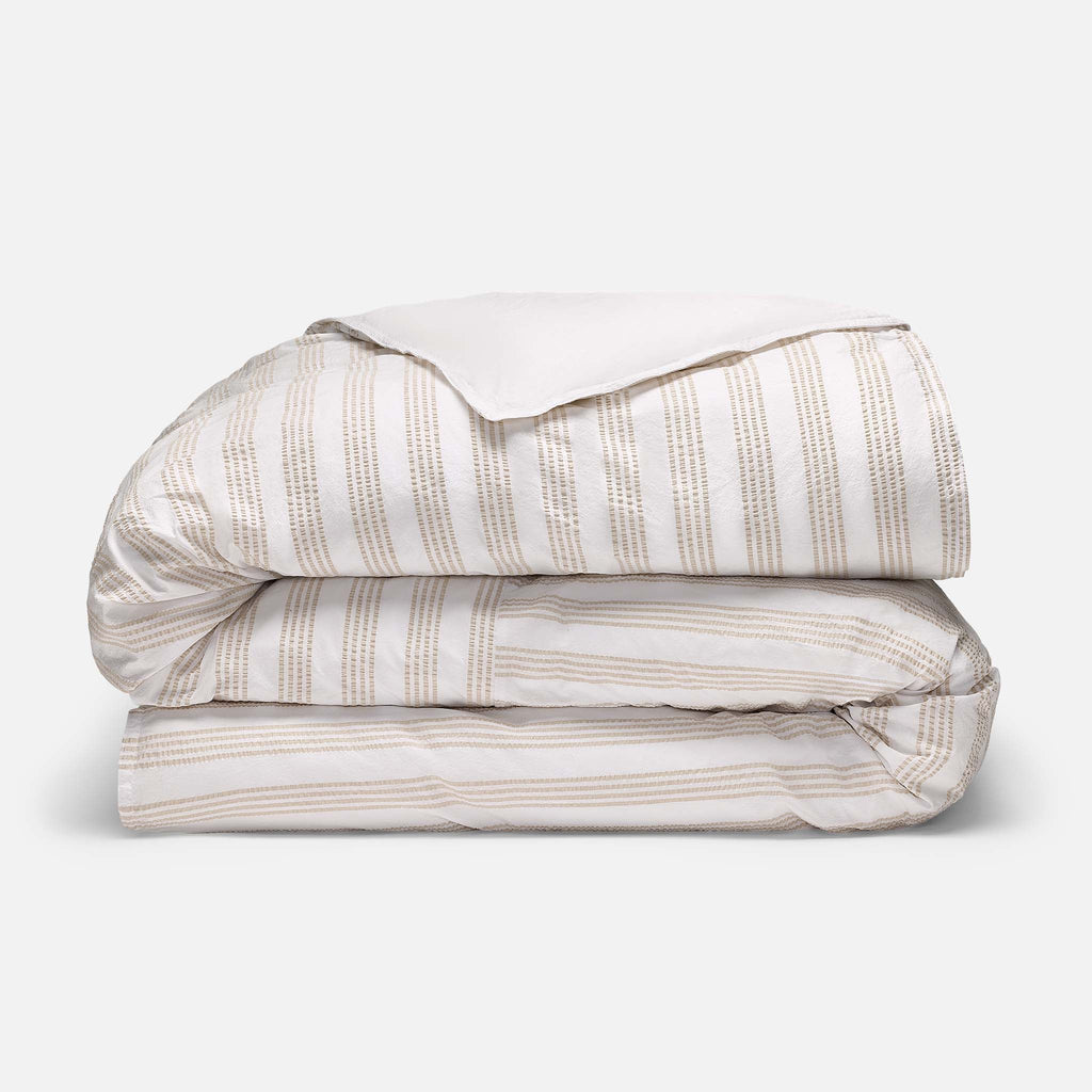 Seersucker Classic Percale Duvet Cover