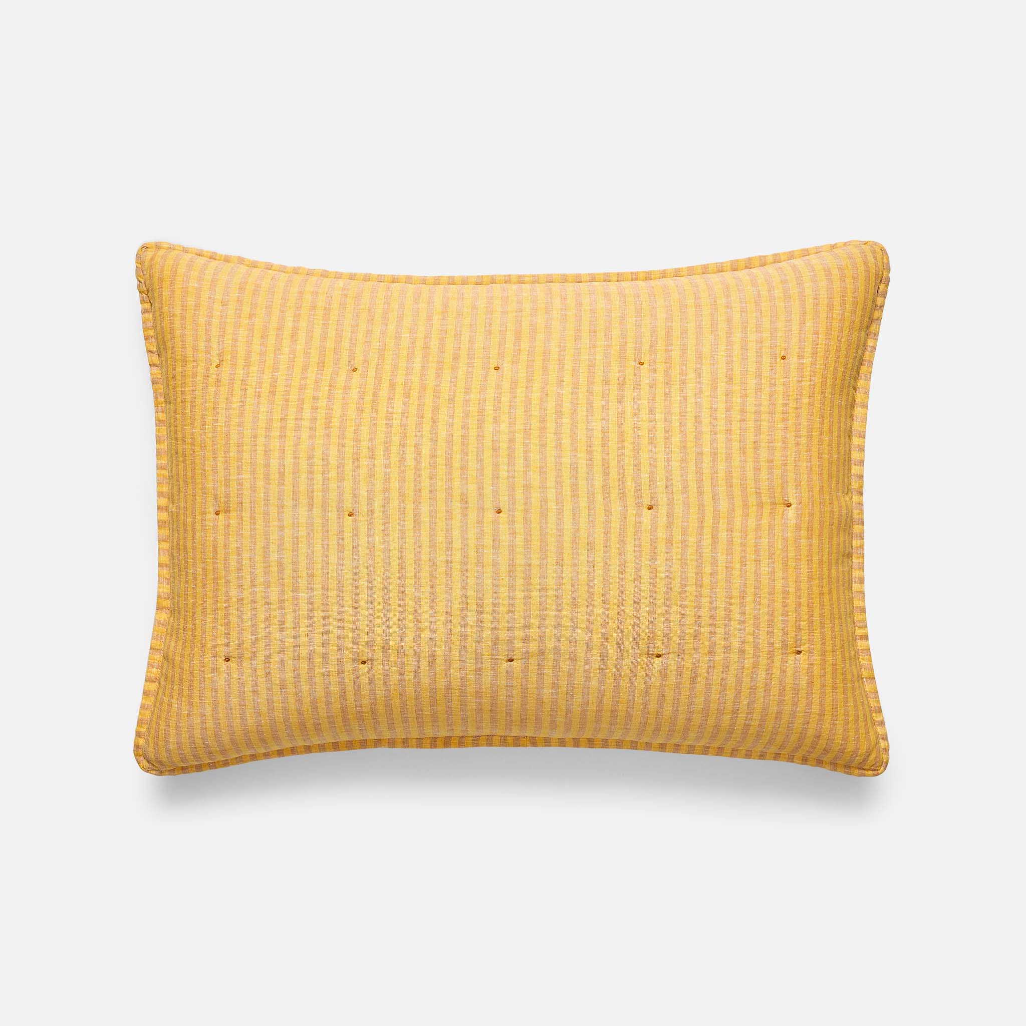 Washed European Linen Quilted Sham Set
